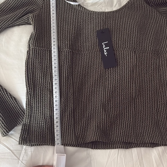 Lulus Olive Ribbed Knit Sweater - Picture 8 of 9